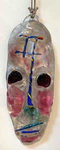 lot 125 image: Art Glass Faces by Peter Zelle