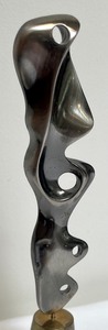 lot 140 image: Petite Artisan Abstract Metal Sculpture