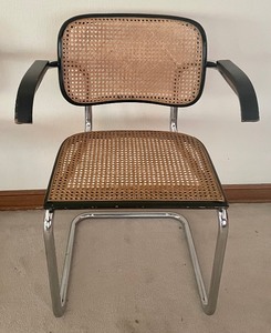 lot 211 image: Pair of Vintage Caned Seat and Back Chairs