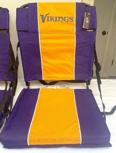 lot 216 image: Two Minnesota Vikings Football Stadium Seats