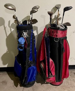lot 231 image: 2 Golf Bags and Lots of Golf Clubs