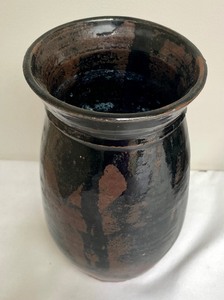 lot 66 image: There Pieces of Artisan Pottery including a Vase, Bowl and Lidded Jar