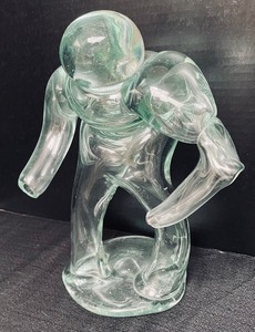lot 70 image: Bubble Guy Blown Glass Art Figurine by Peter Zelle