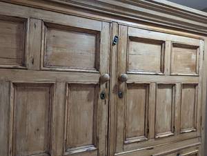 lot 78 image: Large Pine Cabinet Armoire
