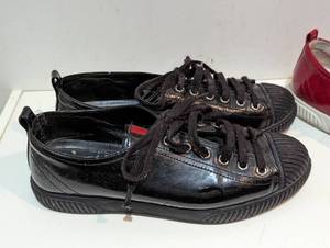 lot 91 image: Two Pair of Prada Patent Leather Sneakers