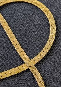 lot 102 image: 14k Gold Herringbone Necklace
