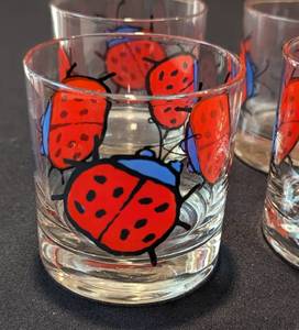 lot 305 image: Ladybug Old Fashion Tumblers