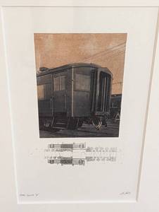 lot 357 image: Framed Train Series D Print by Hile