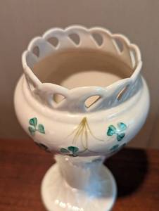 lot 361 image: Belleek Shamrock Vase