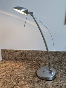 lot 373 image: Silver Desk Lamp