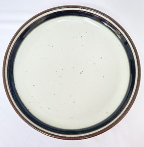 lot 174 image: Set of 6 Vintage Lauffer Brown Stoneware Plates
