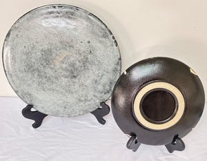 lot 169 image: Two Artisan Pottery Decorative Platters