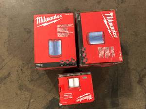 Lot of Assorted Milwaukee Filters Customer Returns See Pictures
