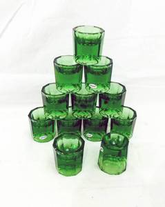 lot 15 image: Lot of 12 Vintage Green Merco Dappens Dishes Made in Japan