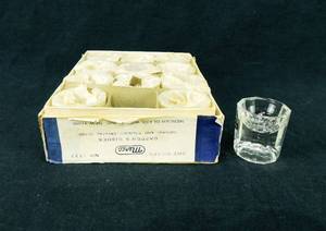 lot 17 image: Lot of 12 Vintage Crystal Merco Dappens Dishes Made in Japan