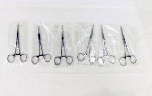 lot 8 image: Lot of 6 Stainless Steel Forcepts