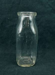 lot 106 image: Lot of 9 Milk or Cream Bottles