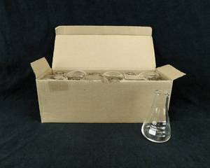 lot 19 image: Lot of 12 100 ML Erlenmeyer Flasks