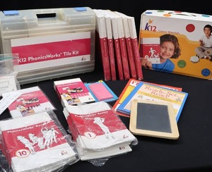 lot 83 image: K12 HOMESCHOOLING PHONICS  K12 PHONICS WORKS TILE KIT