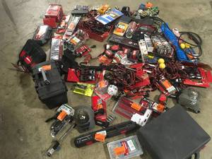 lot 15 image: Lot of Assorted Hand Tools and Hardware Various Models and Conditions  Customer Returns See Pictures