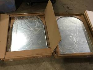 lot 26 image: Lot of Home Decorators Collection Medium Arched Black Classic Accent Mirror (35 in. H x 24 in. W)   Customer Returns See Pictures