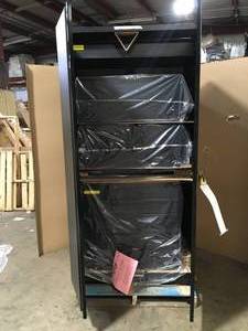 lot 27 image: Husky 4-Piece Extra Wide Heavy Duty Welded Steel Garage Storage System Customer Returns See Pictures
