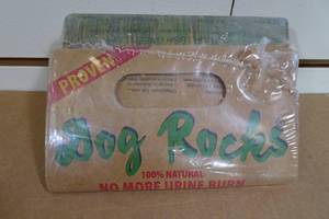 Dog Rocks - No more urine burn patches on your lawn.