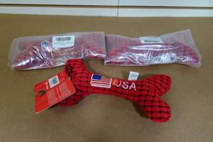 3 Pet Lou Plush Squeaking Dog Toys
