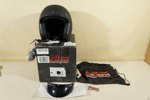 Daytona DOT Cruiser Motorcycle Helmet -Medium, Dull Black