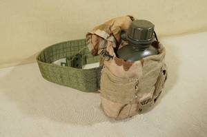 Desert Storm Camo Canteen with Belt