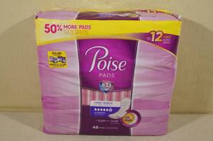 45 Pack of Poise Long Length Pads