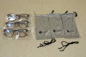 3 Pairs Bluemoky Blue Light Blocking Glasses 0.00