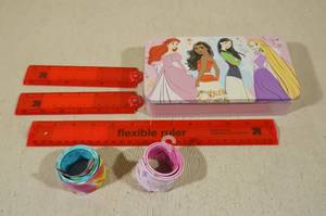 Disney Princess Pencil Box with 5 Rulers