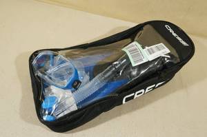 Cressi Adult Palau Fin Snorkel Set -LXL Blue