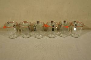 6 Weck 760 Mini Mold Jars