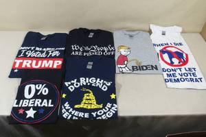Novelty Political T-Shirts - Pro-TrumpAnti-Biden - Size Medium