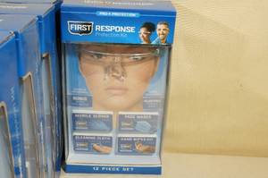 First Response Protection Kits - Gloves, Wipes, Mask, Shield