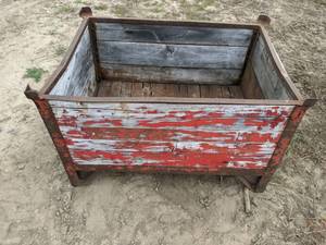 Wood and Steel Container