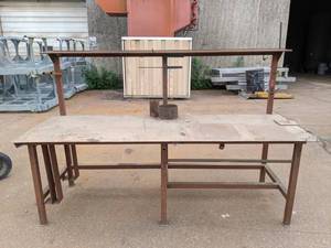 Large Steel Workshop Table F