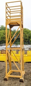 Yellow Metal Square Platform