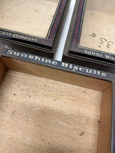 lot 15 image: Antique LOOSE WILES Biscuit Tray Covers (X3)
