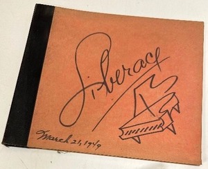 lot 27 image: SIGNED Liberace Album Covers and other Liberace Records