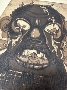 lot 34 image: INCREDIBLE WPA era Signed and Dated Print 1930 Atlantis