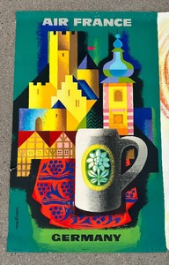 lot 39 image: VINTAGE Travel Poster Lot #2 - AIR FRANCE