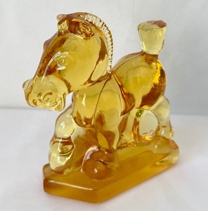 lot 178 image: Heisey Horse Imperial  Heisey Club America Sparky Plug 1979