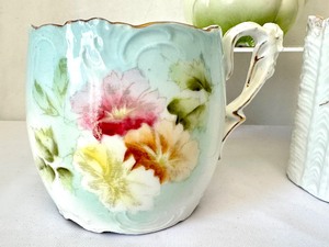 lot 164 image: Three Antique Shaving Mugs including an RS Prussia Shaving Mug