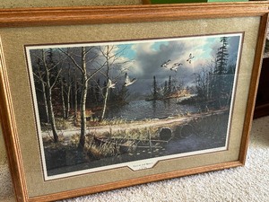 lot 257 image: Framed Ken Zella Sunshine and Showers Framed Print