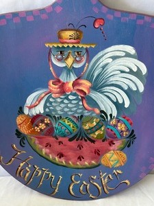 lot 269 image: Painted Easter Decorative Board by By Susie Saunders