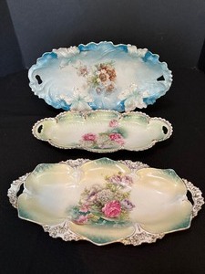 lot 255 image: Three Antique RS Prussia Dishes