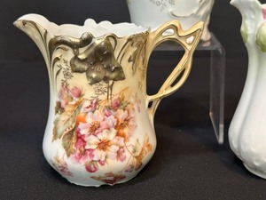 lot 252 image: Three Antique RS Prussia Small Pitchers